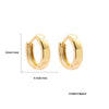 Retro C Shape Plating Alloy No Inlaid Earrings