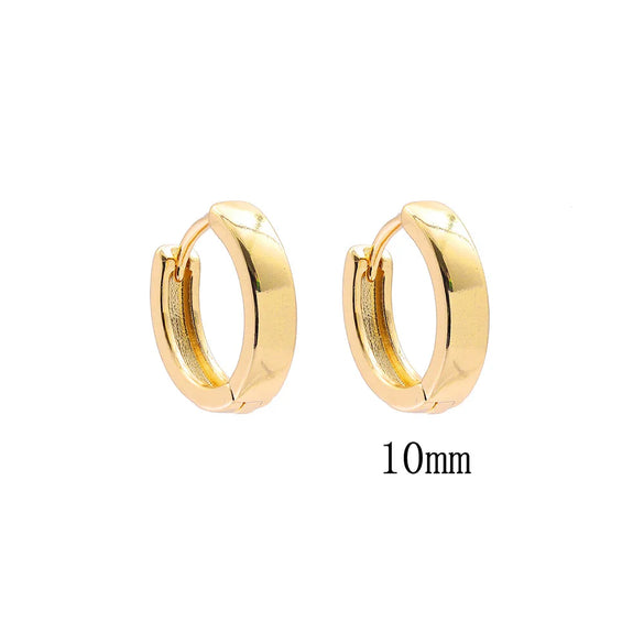 Retro C Shape Plating Alloy No Inlaid Earrings