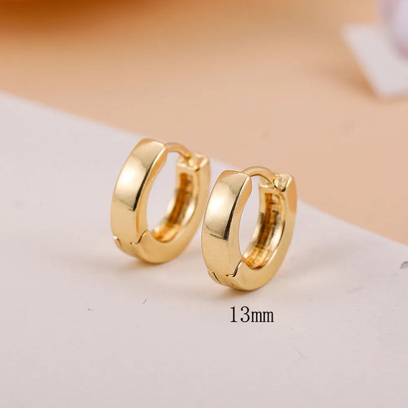 Retro C Shape Plating Alloy No Inlaid Earrings