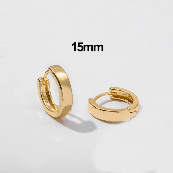 Retro C Shape Plating Alloy No Inlaid Earrings