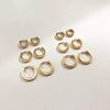 Retro C Shape Plating Alloy No Inlaid Earrings