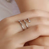 New Simple Elegant Titanium Steel Ring With Multi Layer Creative Design For Women In Sports Style