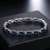 New Style Jewelry Bracelet Blue Crystal White Zirconium Color Zirconium Mixed Color Manufacturers Wholesale Girls Accessories Fashion Jewelry