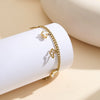 New Style Stainless Steel Women's Anklet With Geometric Pattern And Hollow Butterfly Shell Design