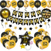 New Year Decorative Round Latex And Aluminum Foil Balloons With Printed Design For Party Decorations Wholesale