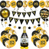 New Year Decorative Round Latex And Aluminum Foil Balloons With Printed Design For Party Decorations Wholesale