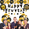 New Year Decorative Round Latex And Aluminum Foil Balloons With Printed Design For Party Decorations Wholesale
