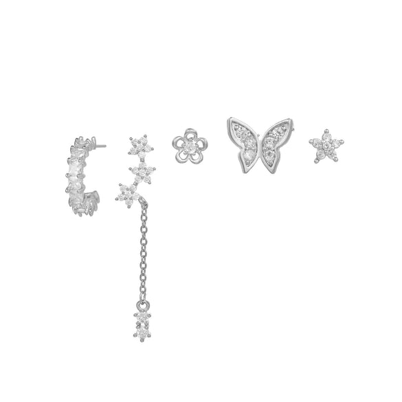 Niche Fashion Jewelry Set Women's Copper Animals Zodiac Zircon Earrings