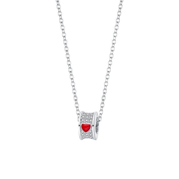 Niche Fashion Light Luxury Four Leaf Clover Devil Eye Guard Necklace Silver Plated Electroplated For Women