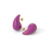 Niche Fashion Stainless Steel Earrings For Women In Oil Drop Shape With Electroplating Treatment