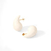 Niche Fashion Stainless Steel Earrings For Women In Oil Drop Shape With Electroplating Treatment