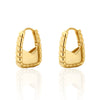 Niche Fashion Women's S925 Silver Handbag Backpack Earrings With Electroplating