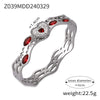 Niche Geometric Hollow 316L Stainless Steel Goldplated Bracelet With Inlaid Diamond Design
