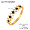 Niche Geometric Hollow 316L Stainless Steel Goldplated Bracelet With Inlaid Diamond Design
