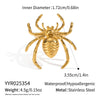 Niche Spider Animal Zodiac Stainless Steel Earrings And Rings For Girls With Electroplating Design