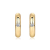 Niche Style Fashion Earrings S925 Silver Moissanite Geometric Design Set With Diamonds