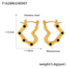 Niche Style Heartshaped Imitation Pearl 316L Stainless Steel Electroplated Earrings For Women
