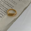 Fashion Trendy Index Finger Ring Retro Gold Ring Women's Simple Cold Style Jewelry