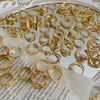 Fashion Trendy Index Finger Ring Retro Gold Ring Women's Simple Cold Style Jewelry
