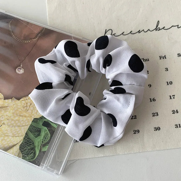 Gooddiy Korean Style Big Polka Dot Head Scrunchies Wholesale Jewelry