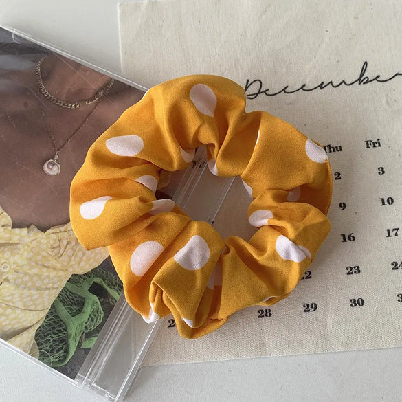 Gooddiy Korean Style Big Polka Dot Head Scrunchies Wholesale Jewelry