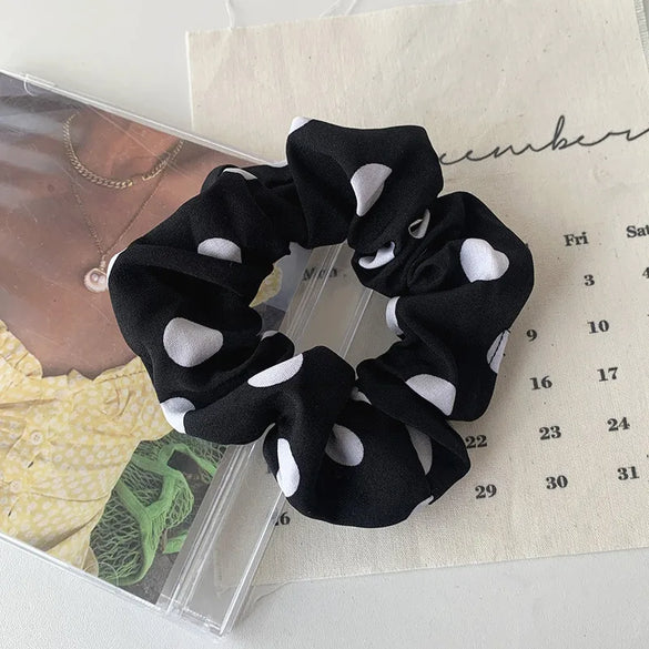 Gooddiy Korean Style Big Polka Dot Head Scrunchies Wholesale Jewelry