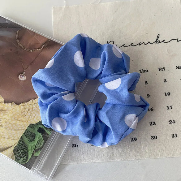 Gooddiy Korean Style Big Polka Dot Head Scrunchies Wholesale Jewelry