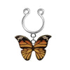 Nipple Ring Snakeshaped Butterfly Devil's Eye Constellation Pattern Titanium Alloy Electroplated Unisex