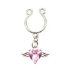 Nipple Ring Snakeshaped Butterfly Devil's Eye Constellation Pattern Titanium Alloy Electroplated Unisex