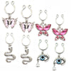 Nipple Ring Snakeshaped Butterfly Devil's Eye Constellation Pattern Titanium Alloy Electroplated Unisex