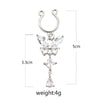Nipple Ring Snakeshaped Butterfly Devil's Eye Constellation Pattern Titanium Alloy Electroplated Unisex