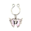 Nipple Ring Snakeshaped Butterfly Devil's Eye Constellation Pattern Titanium Alloy Electroplated Unisex