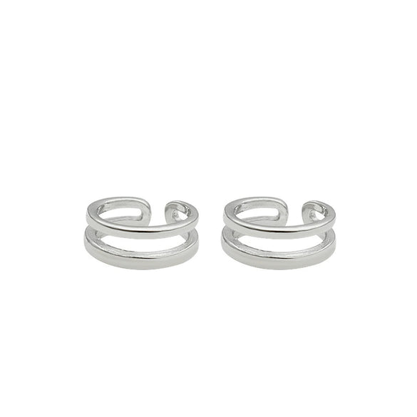 Nonpierced Ear Clip S925 Sterling Silver Ushape High Sense Electroplated Women's Earrings
