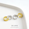 Nonpierced Ear Clip S925 Sterling Silver Ushape High Sense Electroplated Women's Earrings