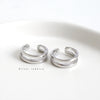 Nonpierced Ear Clip S925 Sterling Silver Ushape High Sense Electroplated Women's Earrings