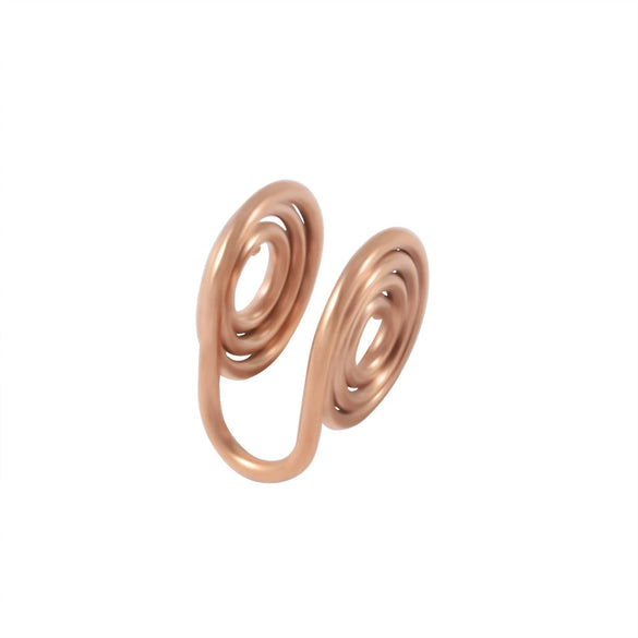 Nonpierced Ear Clip Stainless Steel Multilayer Electroplated Geometric Simple Unisex Earrings