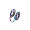 Nonpierced Ear Clip Stainless Steel Multilayer Electroplated Geometric Simple Unisex Earrings