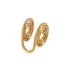 Nonpierced Ear Clip Stainless Steel Multilayer Electroplated Geometric Simple Unisex Earrings