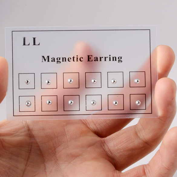 Nonpierced Magnet Electroplated Round Ball Nose Nails Lip Nails Ear Bone Nails Earrings Unisex