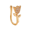 Nonpierced Ushaped Nose Clip Copper Inlaid Zircon Geometric Style Electroplated Women's Accessory