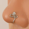 Nonpierced Ushaped Nose Clip Copper Inlaid Zircon Geometric Style Electroplated Women's Accessory
