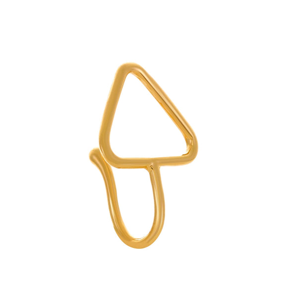 Nonpierced Ushaped Nose Clip Copper Inlaid Zircon Geometric Style Electroplated Women's Accessory