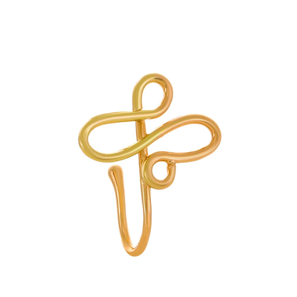Nonpierced Ushaped Nose Clip Copper Inlaid Zircon Geometric Style Electroplated Women's Accessory