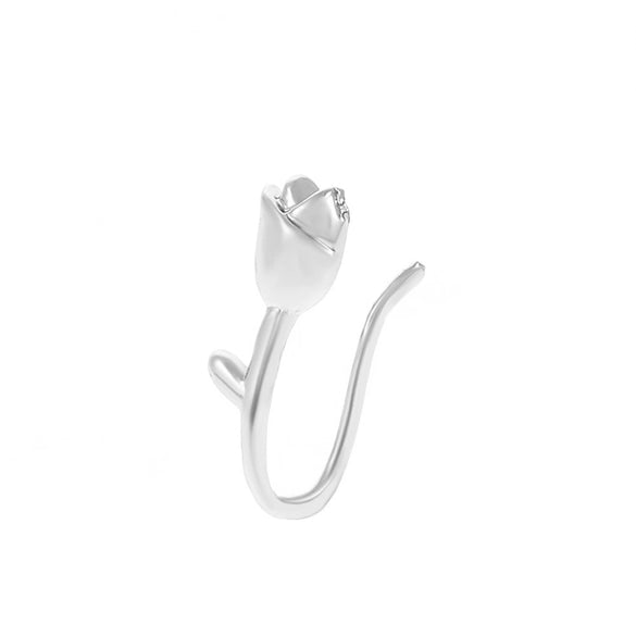 Nonpierced Ushaped Nose Clip Copper Inlaid Zircon Geometric Style Electroplated Women's Accessory