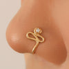 Nonpierced Ushaped Nose Clip Copper Inlaid Zircon Geometric Style Electroplated Women's Accessory