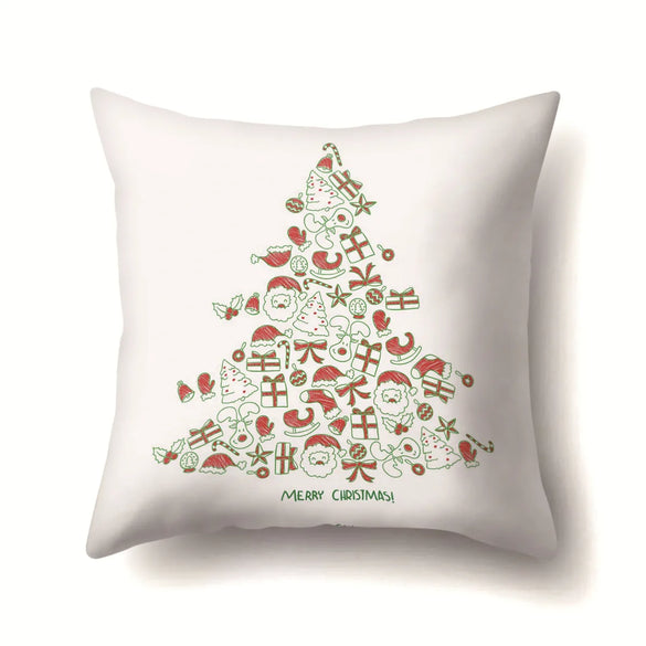 Nordic Style Cute Modern Style Animal Christmas Tree Snowman Polyester Pillow Cases Couch & Sofa Decor