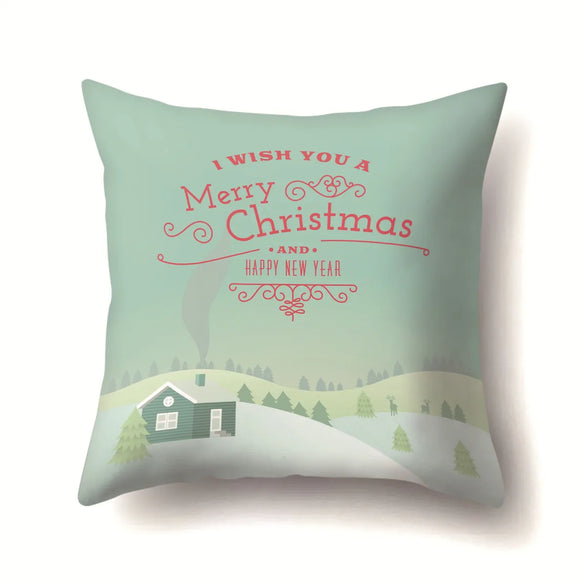 Nordic Style Cute Modern Style Animal Christmas Tree Snowman Polyester Pillow Cases Couch & Sofa Decor