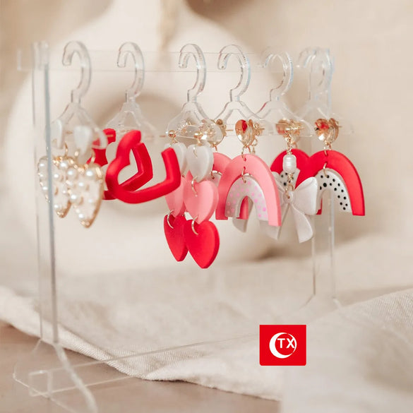 Nordic Style Simple Style Solid Color Arylic Jewelry Rack