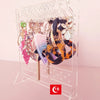 Nordic Style Simple Style Solid Color Arylic Jewelry Rack