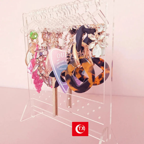 Nordic Style Simple Style Solid Color Arylic Jewelry Rack